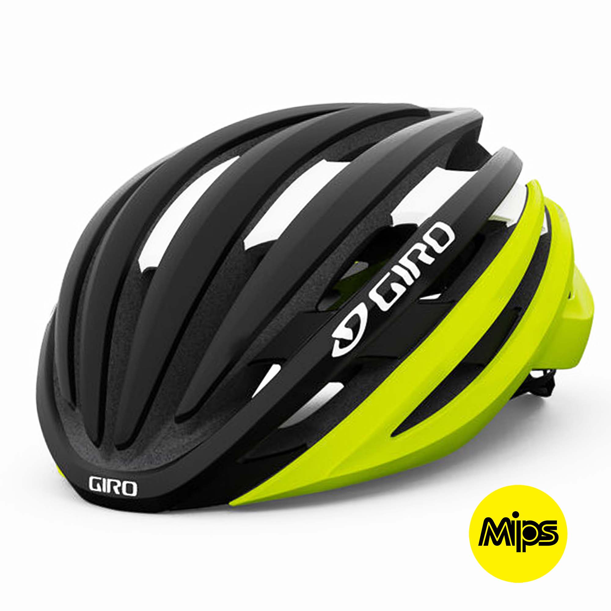 Helmet Giro Cinder Mips Black Matte Yellow Fluo