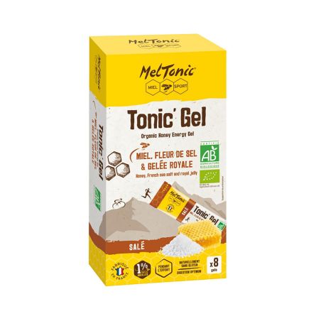 ETUI 8 GEL ENERGETIQUE MELTONIC BIO SALES - Miel, Fleur de sel & gelée royale